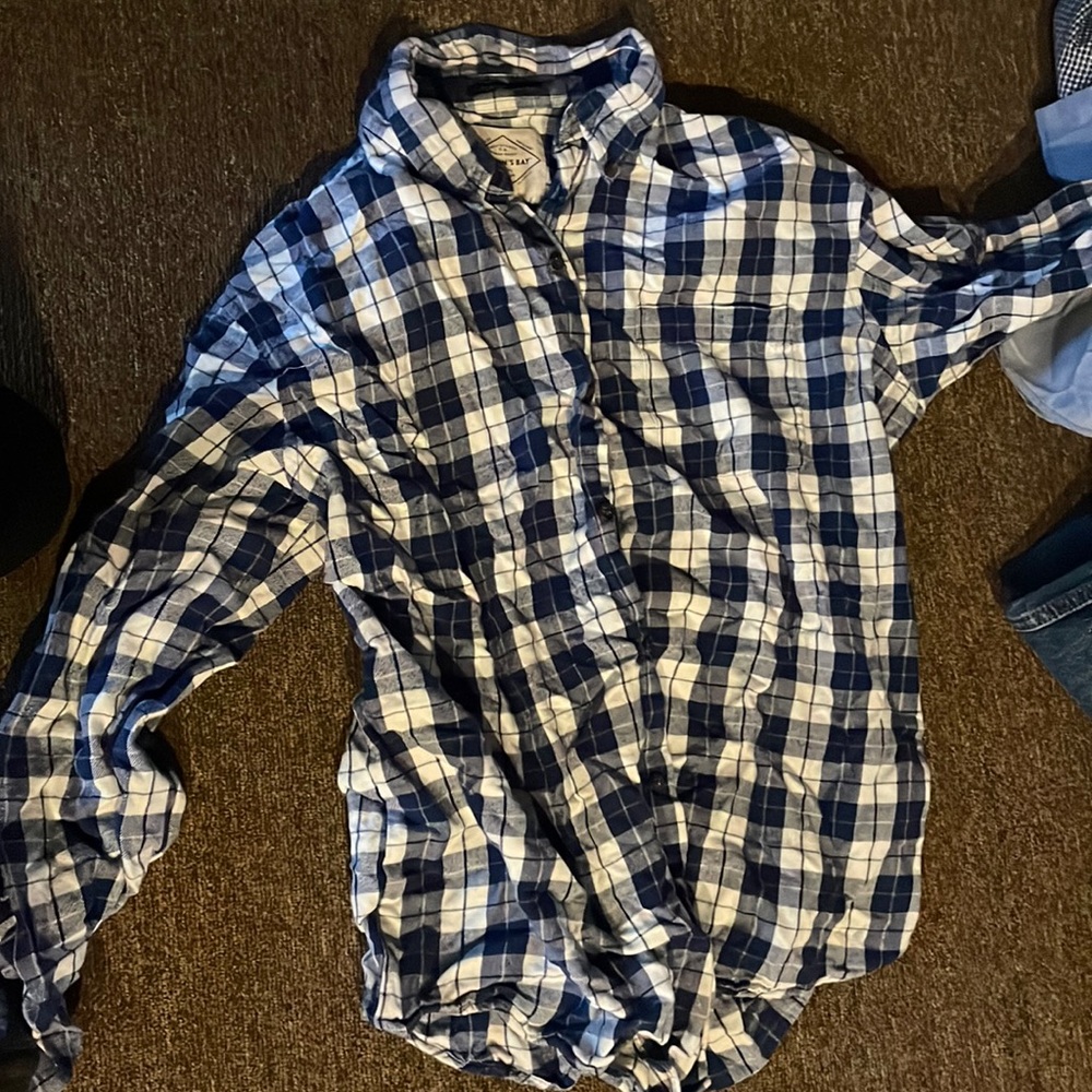 Casual flannel ready to be worn.